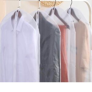 Garment Bags, white zippered,60*80cm or 24” x 32”, 10 pcs.New in Package